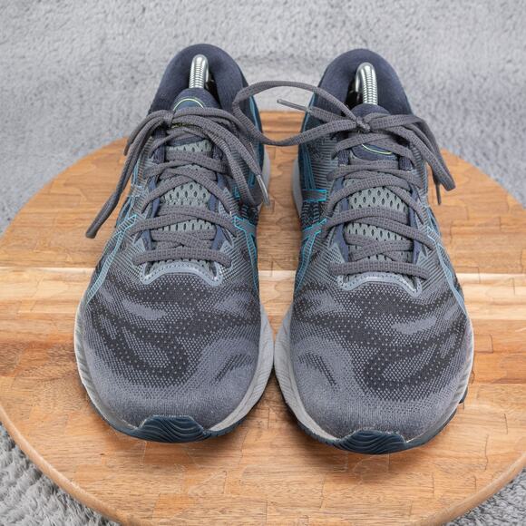 ASICS GEL Nimbus 23 Running Shoes Black Blue Athletic Sneakers Men's 10.5 Wide - Picture 2 of 9